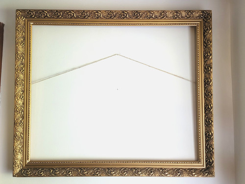 Large vintage gilt gesso - gesso, wood
