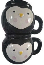 Penguin Mugs pair/ 2 X Cute