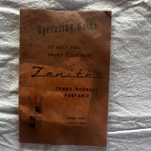 Zenith trans oceanic portable - trans-oceanic,