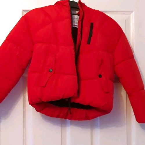 George boys red puffer - red,