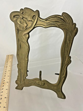 Vintage Brass Art Nouveau Lady