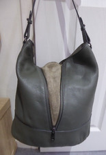 MINT VELVET LEATHER GREY HOBO