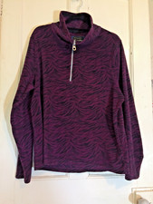 S20 Regatta Purple Tiger Skin Print Fleece