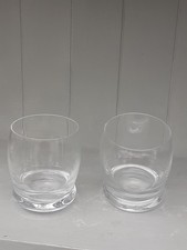 2 X PAIR OF WOBBLY ROCKING WHISKY GLASSES NOVELTY GIFT IDEA NEVER USED