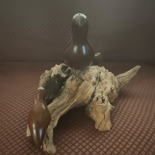 Vintage carved wooden gambel - carved,