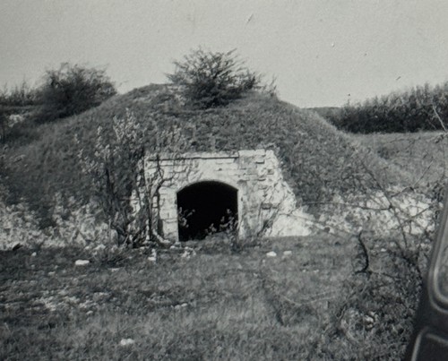1954 bunker entrance pit - bunker,
