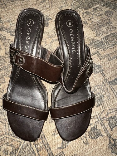 George womens brown - brown, sandals