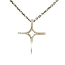 Tiffany & Co. Cross 28.5mm Necklace SV925 Silver Elsa Peretti