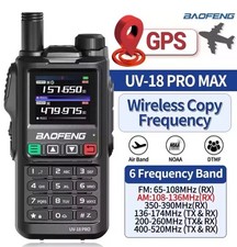 BaoFeng UV-18 Pro Max GPS Walkie Talkies  X2 +2 Extra Long Range Antennas