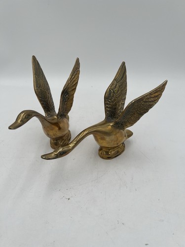 Vintage set two solid brass - vintage,