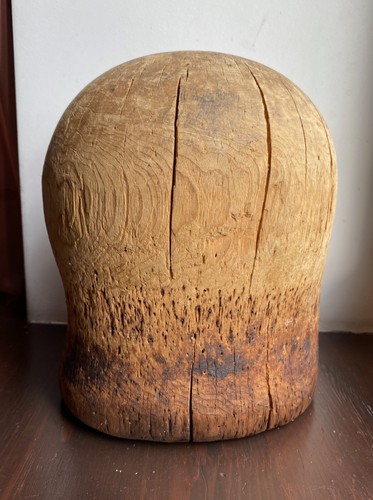 Vintage wooden millinery hat - vintage,