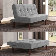 Fabric seater sofa bed - sofa,