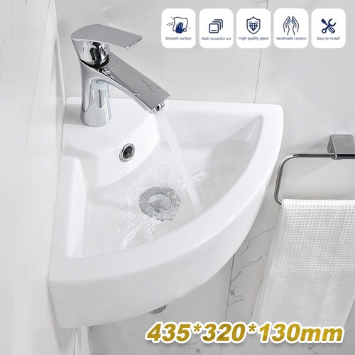 Small quarter corner basin - small,