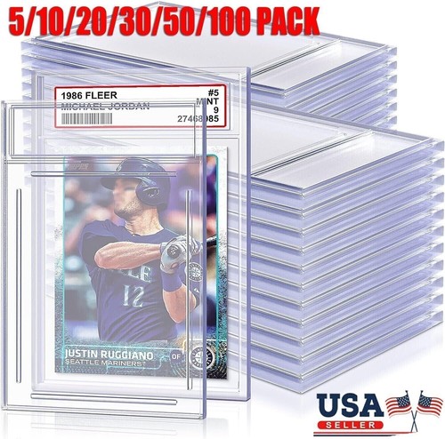 Empty graded card slab - graded,