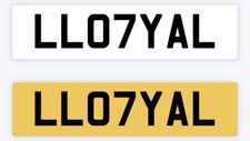 LOYAL Private number plate