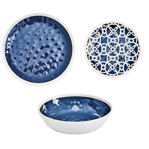 Blue melamine set - blue,