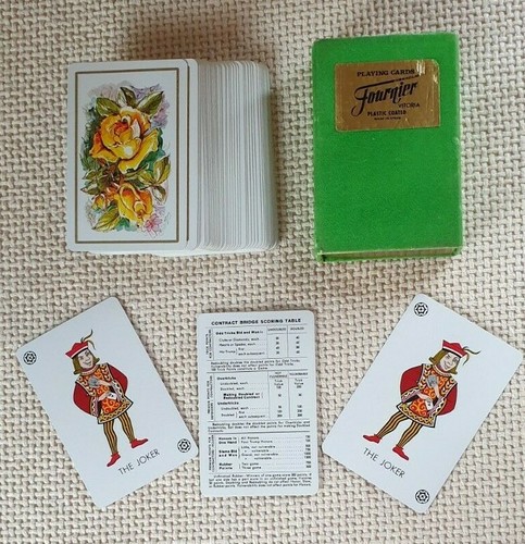 Vintage playing cards fournier - vintage,
