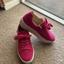 GABOR WISDOM PINK SUEDE SHOES SIZE 6 (39)