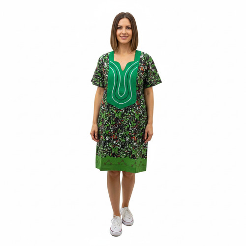 African print dress jade - african,
