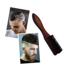 Wahl Skin Fade Brush Bristle Hair Beard Wooden Handle Men Grooming For Barbers