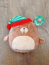 Squishmallows Bruce The Walrus Christmas plush soft toy 8 inch NEW