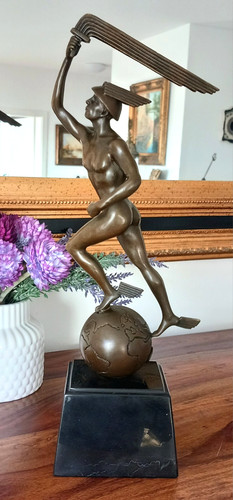 Hermes bronze figurine mercury - hermes,