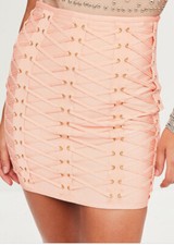 Missguided Nude Bandage Strap