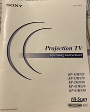 Sony 2001 Projection TV owners