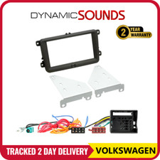 For VW Polo 2009-2014, Double Din Car CD Stereo Fitting Kit Fascia Wiring ISO