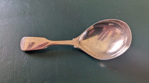 Silver caddy spoon - silver,