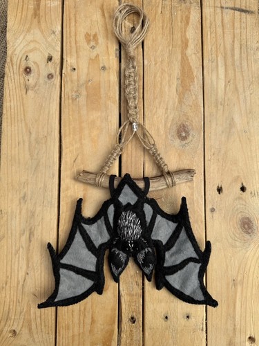Felt hanging bat handmade - bat,