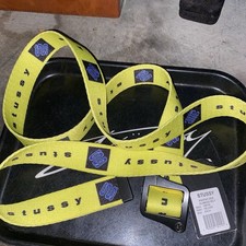 Stussy Yellow Printed Web Climbing Belt
