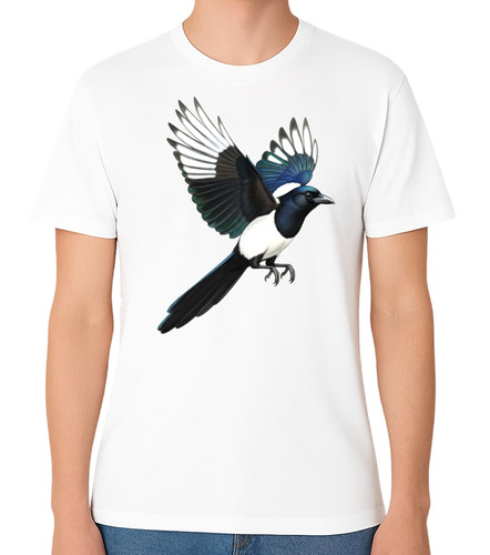 Magpie bird shirt - t-shirt, realistic