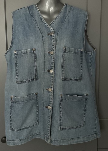 Women denim gilet size - women’s, 18