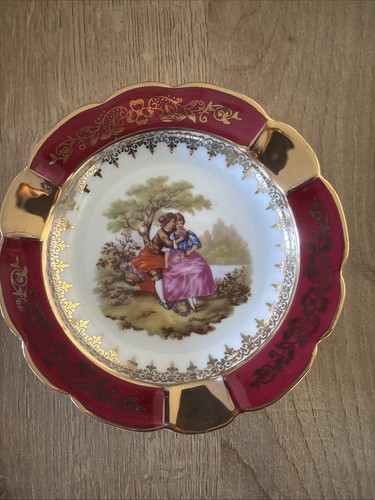 Limoges porcelain ashtray - limoges, ashtray/
