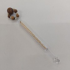 Vintage Glass Lace Bobbin with