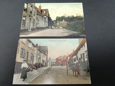 Two Postcards of Eye, Suffolk - The Castle & Magdalen St - Unposted - Lovely con