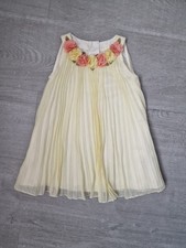 Monsoon Girls Yellow Pleated