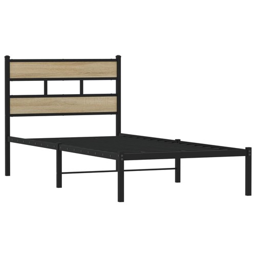 Metal bed frame without - bed,