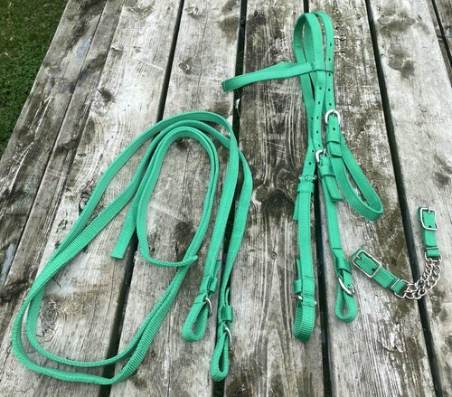 Bright green nylon draft - 3/4",