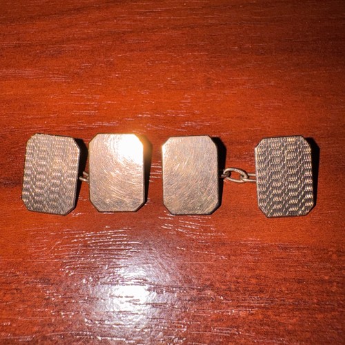 Vintage 9ct gold cufflinks - 9ct,