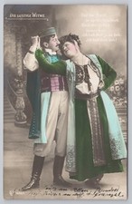 Allenstein Song Festival 1909 Merry Widow Hand-Coloured Postcard Feldpost