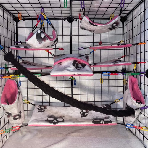 Sugar glider fleece - fleece, cage