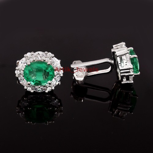 Lab grown emerald with - grown, white