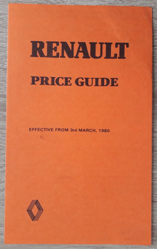 Renault range price list - renault,