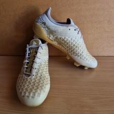 Adidas Predator Malice Control FG Rugby Boots Size UK 7 Gold White - Rare