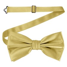 Smart Bow Tie Neck Mens Tie Satin Dickie Bow Fancy Dress Wedding Plain Pre-Tied