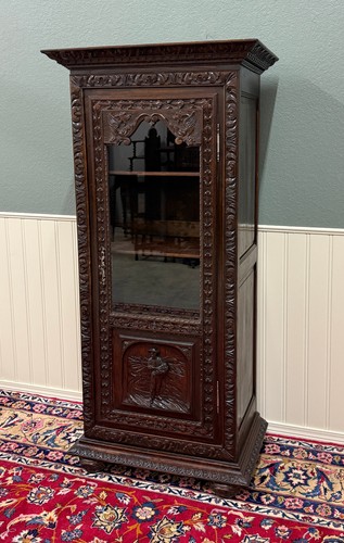 Antique french breton - french, bookcase