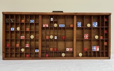 Vintage Joyce & Co letterpress printer’s tray drawer typecase #27
