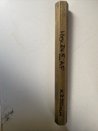 Brass hex bar approx 24mm - brass, af